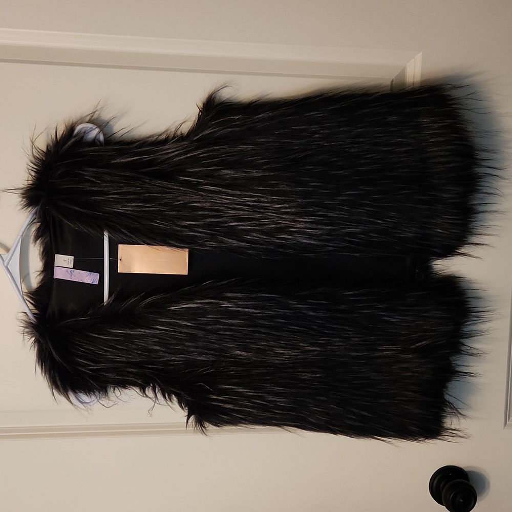 Faux fur vest